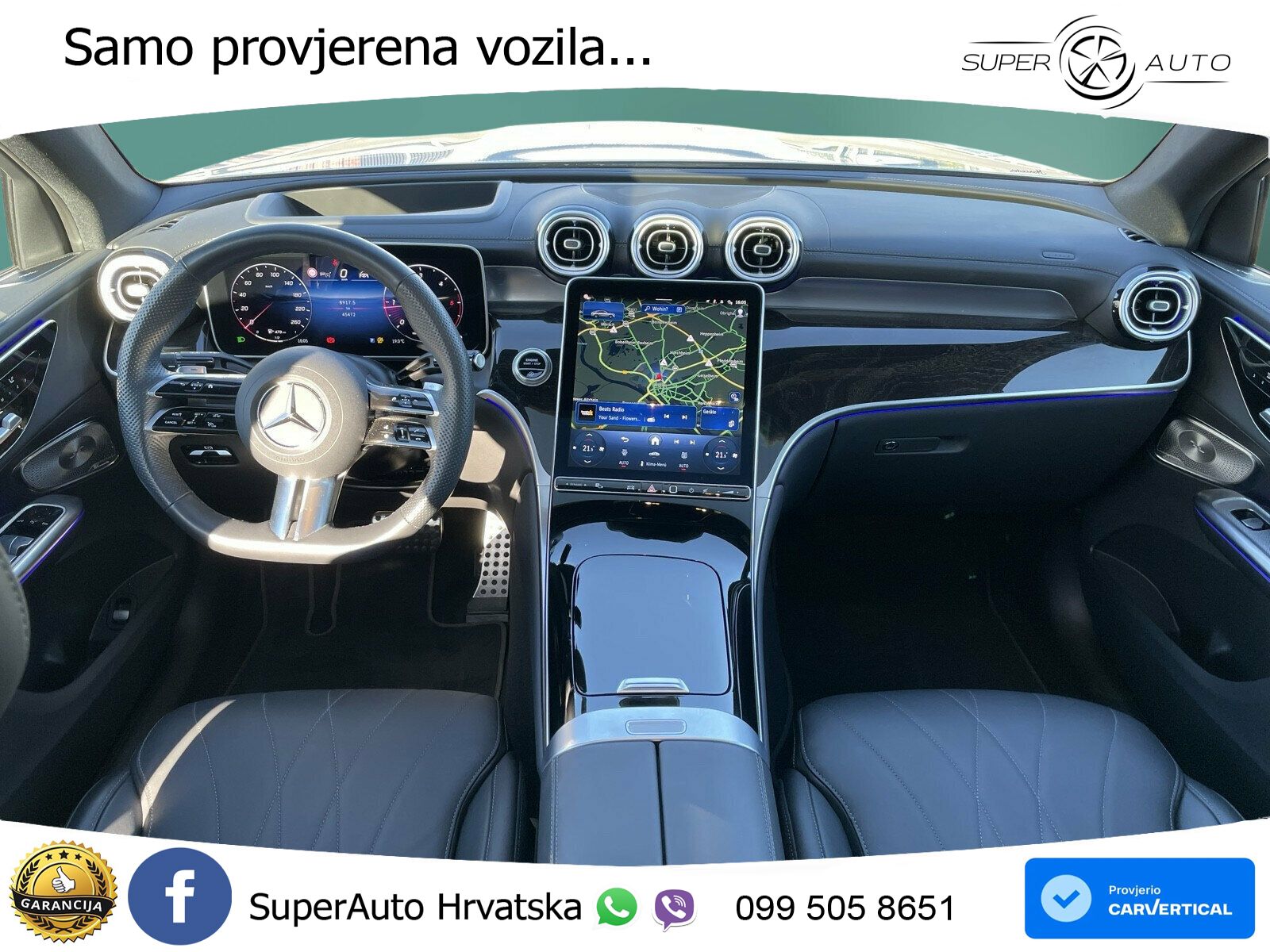 Mercedes GLC 450d (367 KS) 4MATIC 9G-TRONIC AMG ZRAČNI+ACC+GR SJED+KAM+PANO