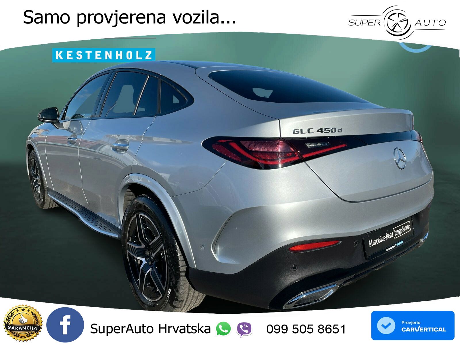 Mercedes GLC 450d (367 KS) 4MATIC 9G-TRONIC AMG ZRAČNI+ACC+GR SJED+KAM+PANO