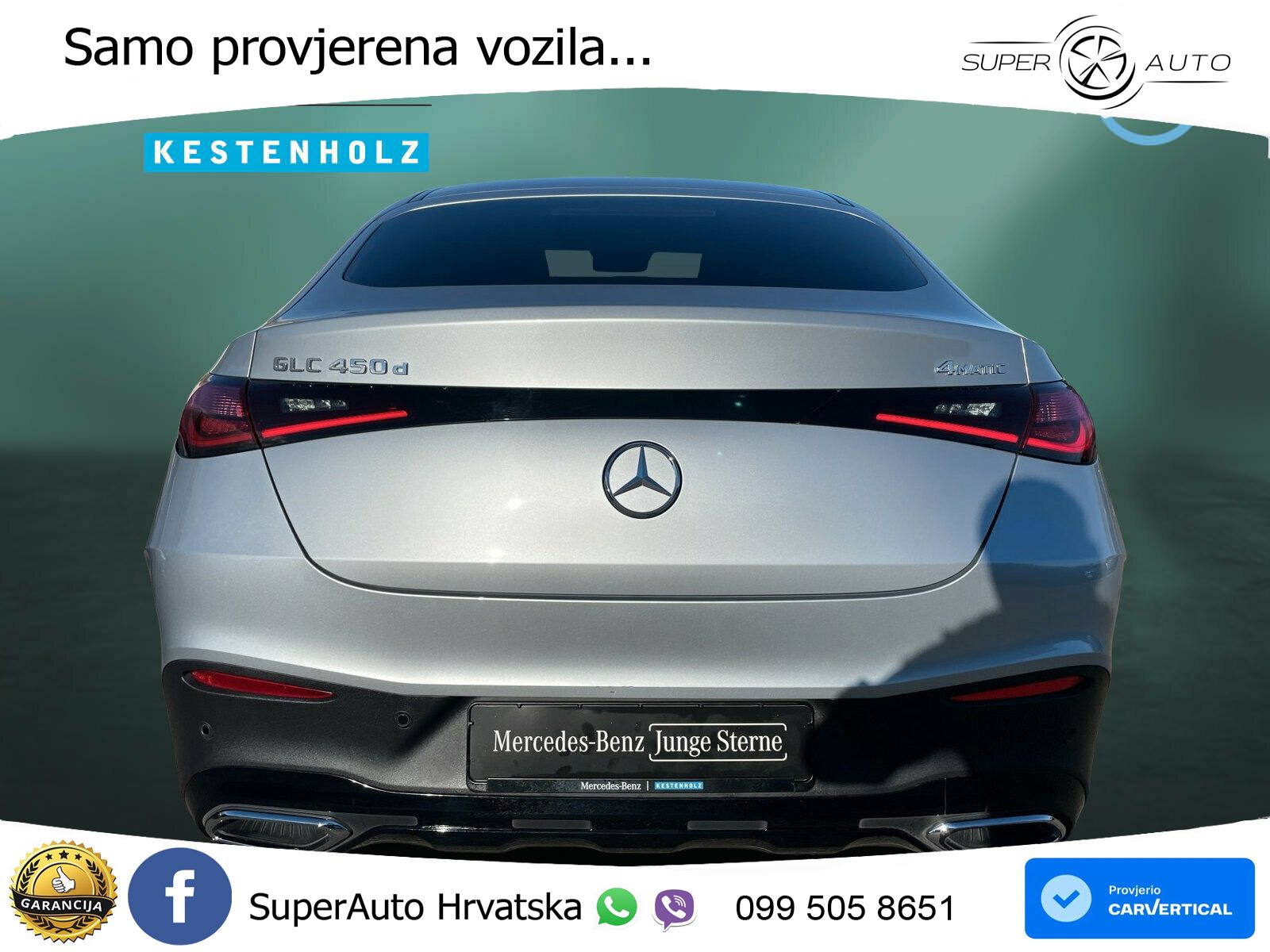 Mercedes GLC 450d (367 KS) 4MATIC 9G-TRONIC AMG ZRAČNI+ACC+GR SJED+KAM+PANO