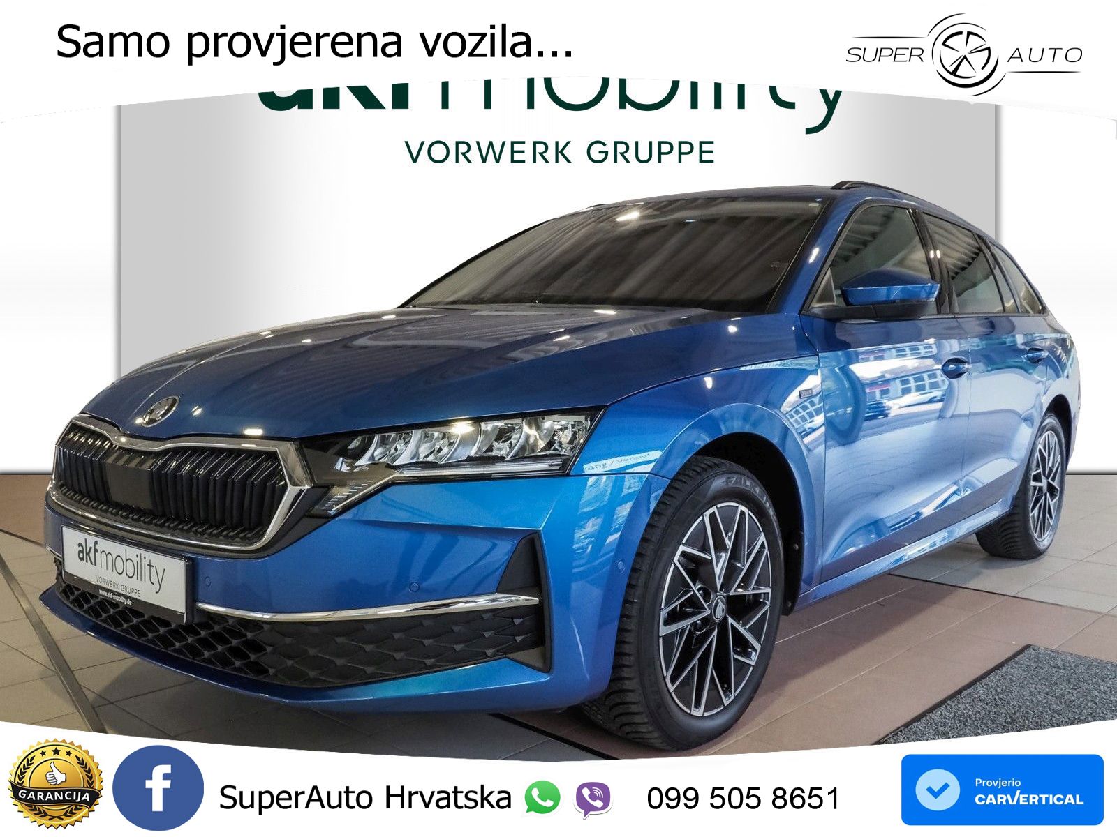 Škoda Octavia Combi 2.0 TDI (150 KS) DSG LED+GR SJED+ACC