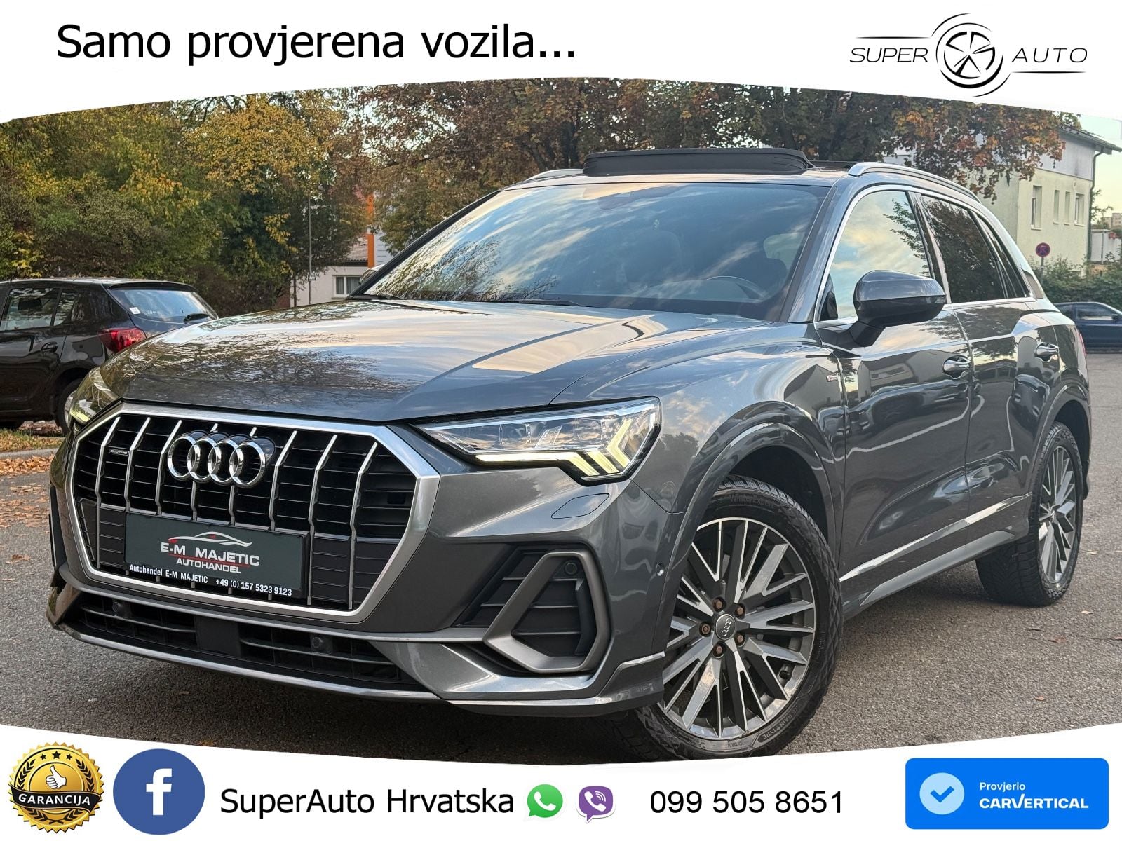 Audi Q3 40 TFSI (190 KS) quattro S tronic S line LED+GR SJED+ACC