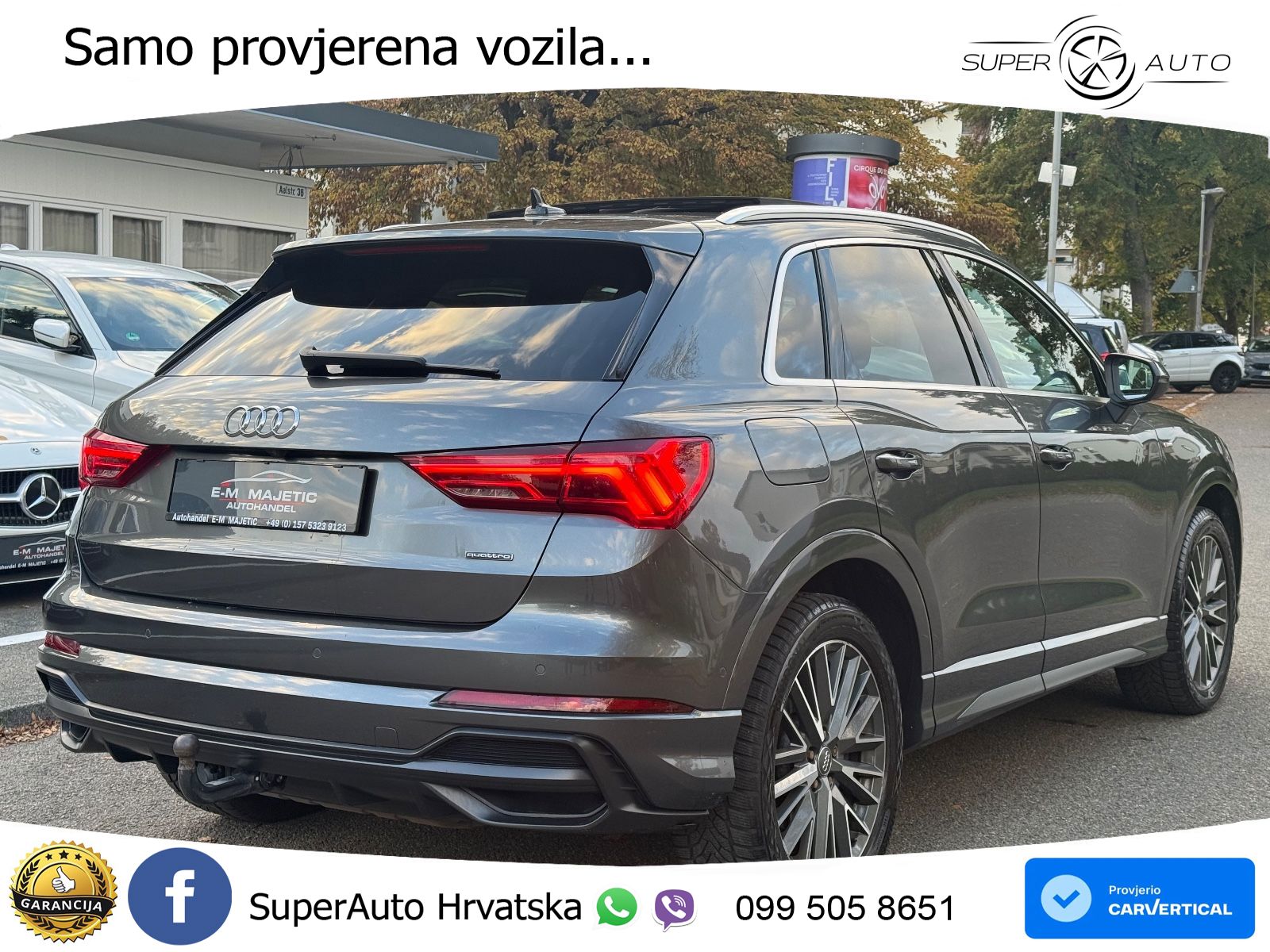 Audi Q3 40 TFSI (190 KS) quattro S tronic S line LED+GR SJED+ACC