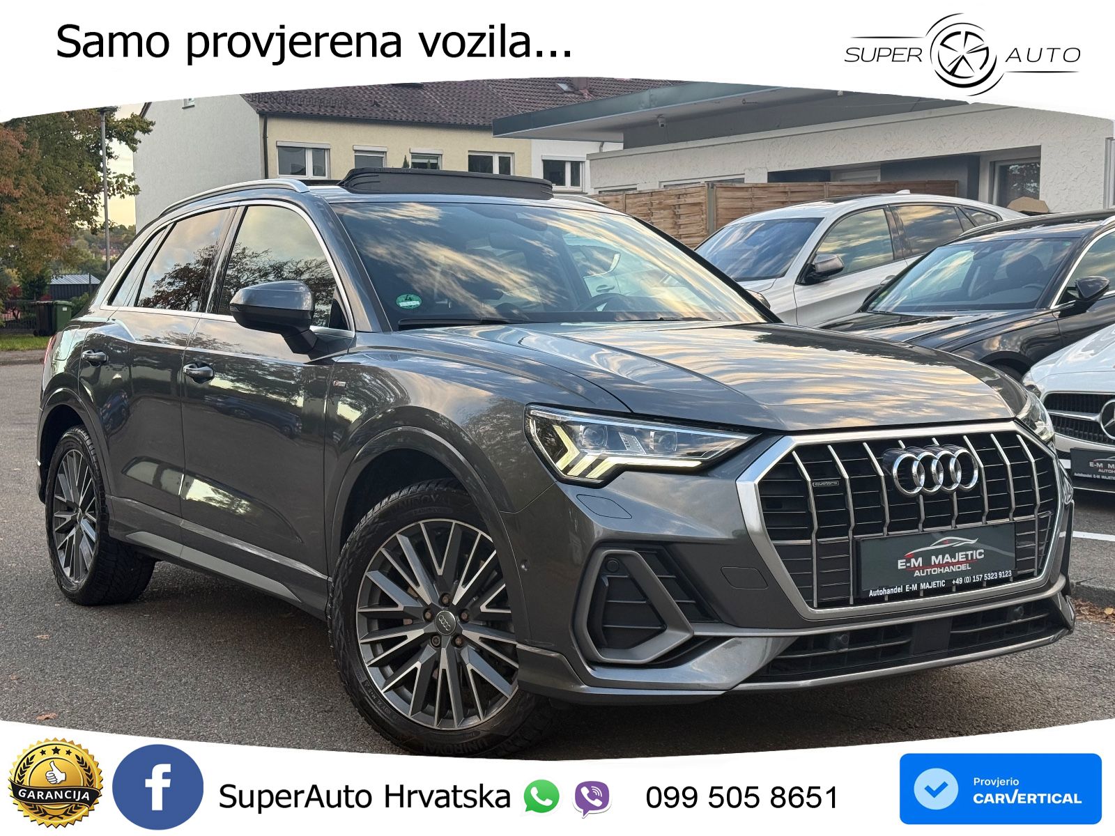 Audi Q3 40 TFSI (190 KS) quattro S tronic S line LED+GR SJED+ACC