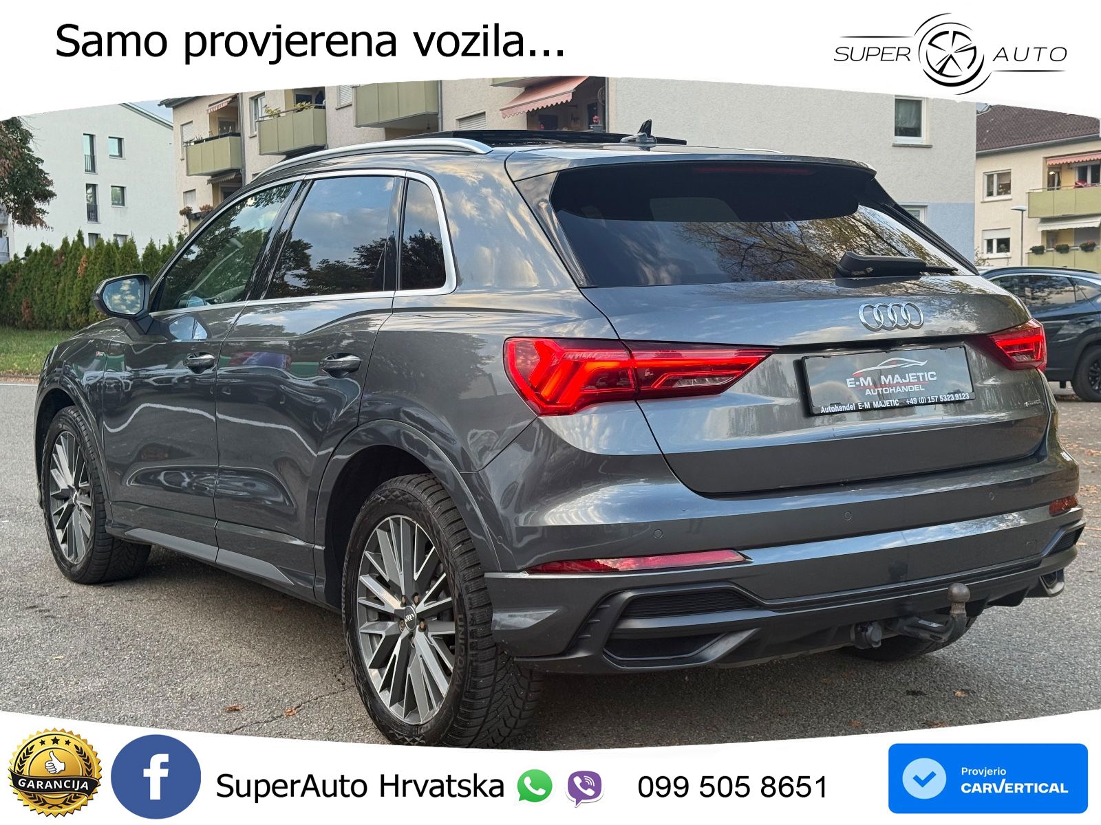 Audi Q3 40 TFSI (190 KS) quattro S tronic S line LED+GR SJED+ACC