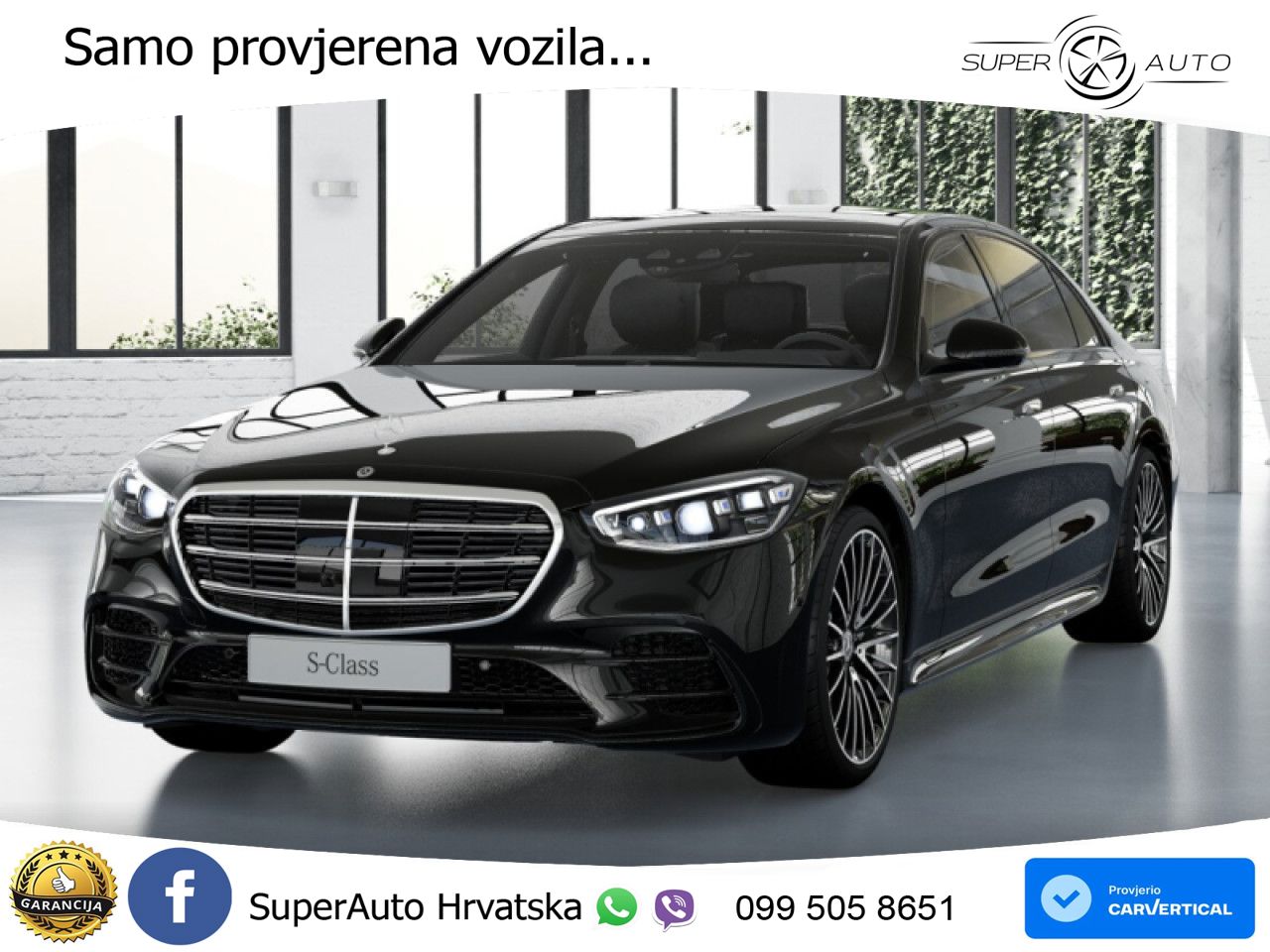 Mercedes S 450d (367 KS) EQ Boost 4MATIC 9G-TRONIC AMG LED+GR SJED+ACC