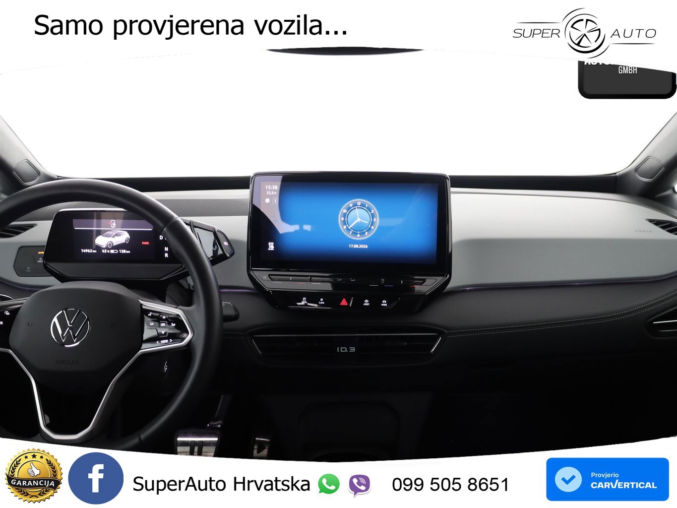 Volkswagen ID.3 Pro 62 kWh (204 KS) LED+GR SJED+ACC