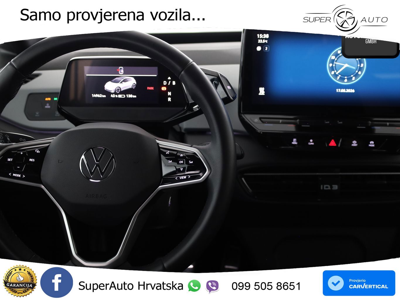 Volkswagen ID.3 Pro 62 kWh (204 KS) LED+GR SJED+ACC