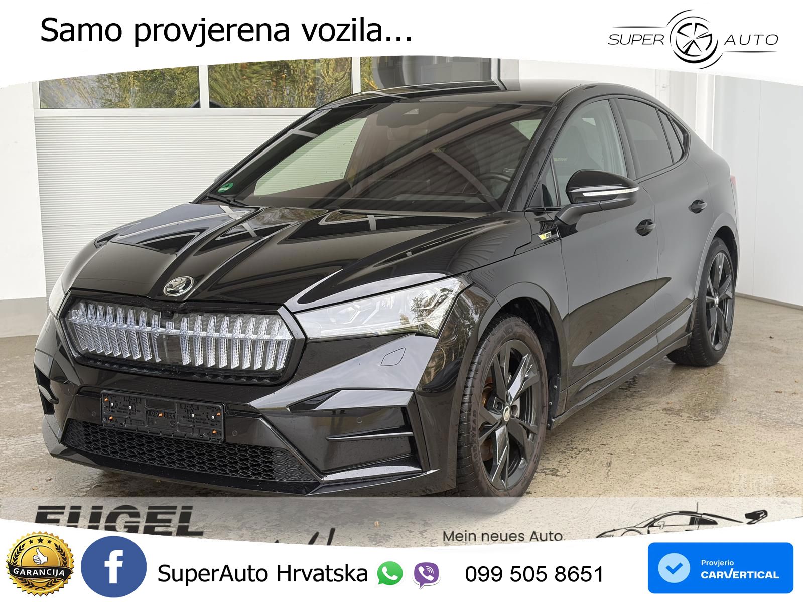 Škoda Enyaq iV RS 82 kWh (299 KS) AWD MATRIX+GR SJED+KAM