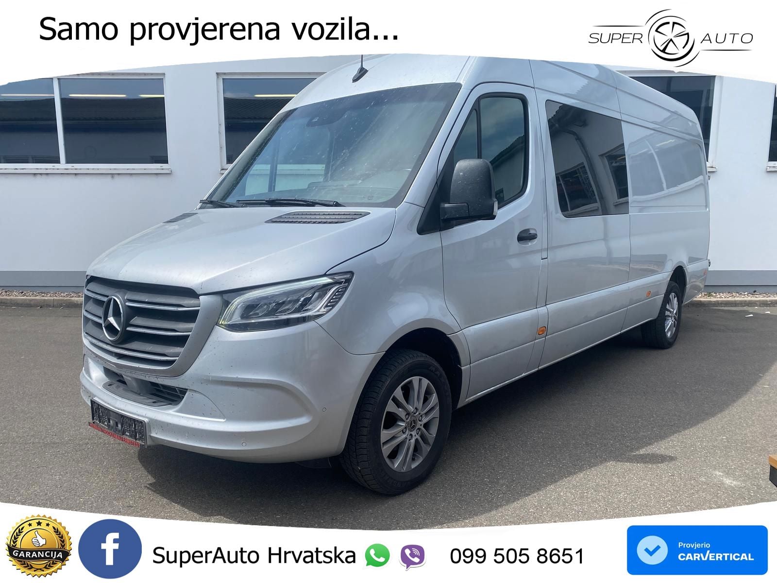 Mercedes-Benz Sprinter 319 Mixto L3H2*5-Sitzer*LKW*LED*KAM*1Hd 190 KS