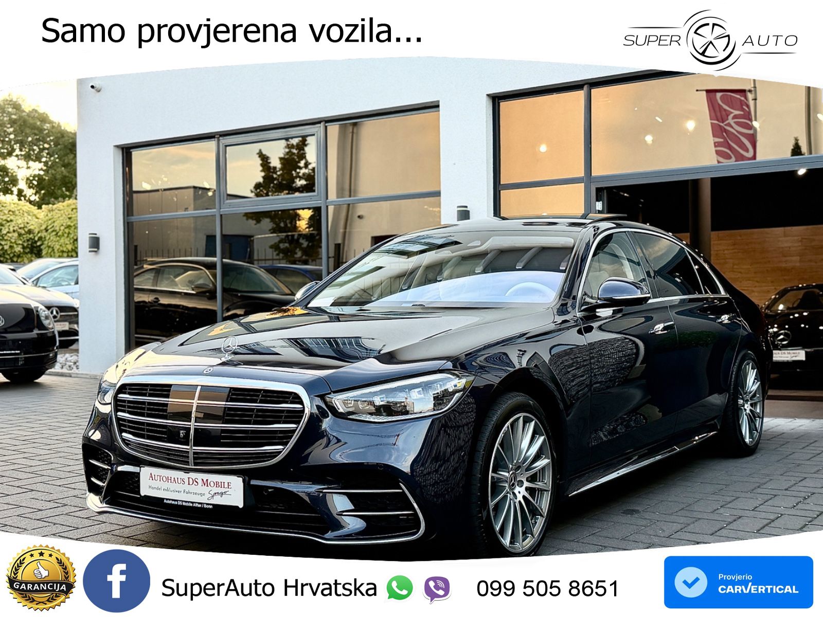 Mercedes S 580 V8 (503 KS) EQ Boost 4MATIC 9G-TRONIC AMG ACC+HEAD+4xGR SJED+360+PANO