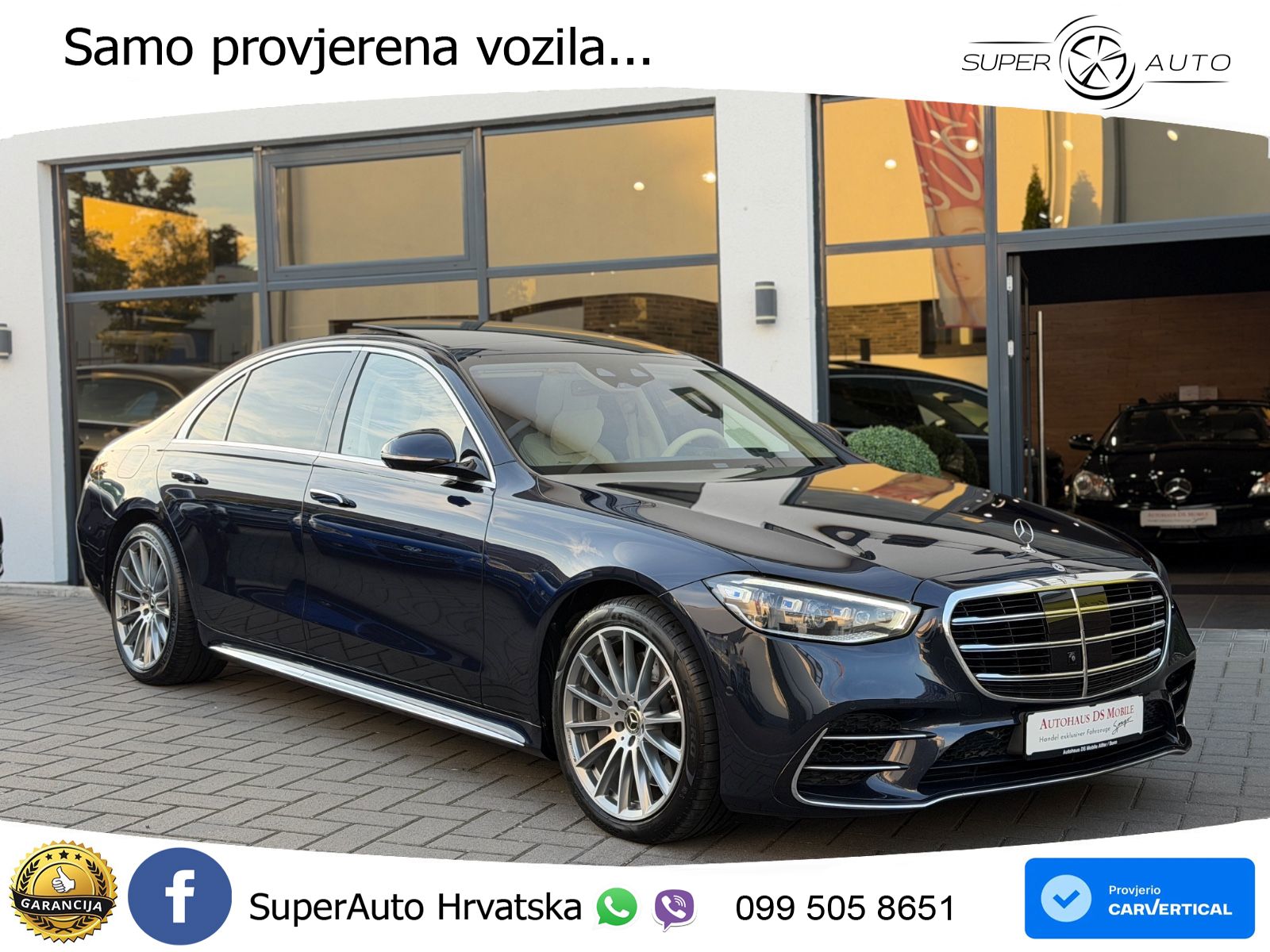 Mercedes S 580 V8 (503 KS) EQ Boost 4MATIC 9G-TRONIC AMG ACC+HEAD+4xGR SJED+360+PANO