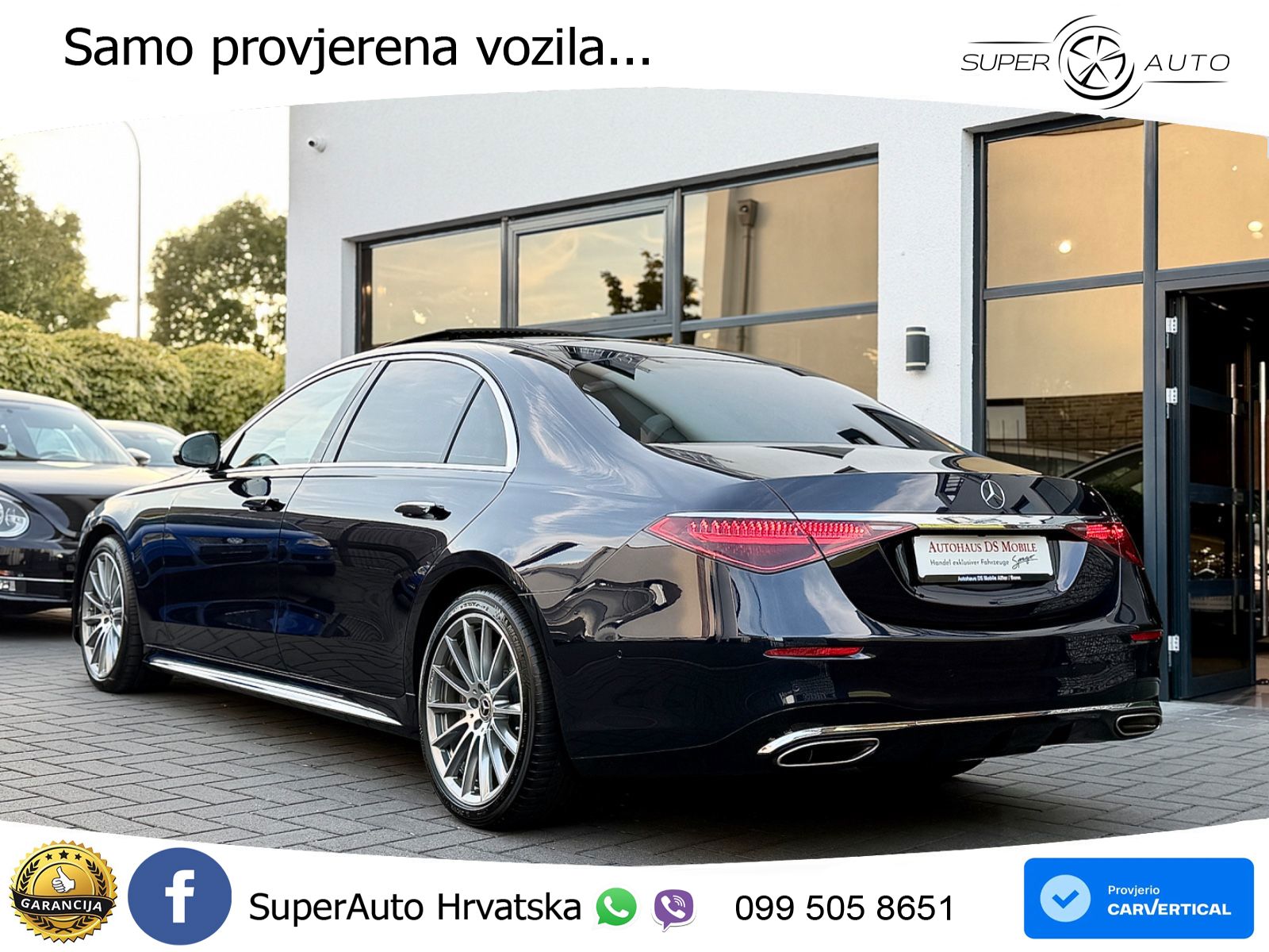 Mercedes S 580 V8 (503 KS) EQ Boost 4MATIC 9G-TRONIC AMG ACC+HEAD+4xGR SJED+360+PANO