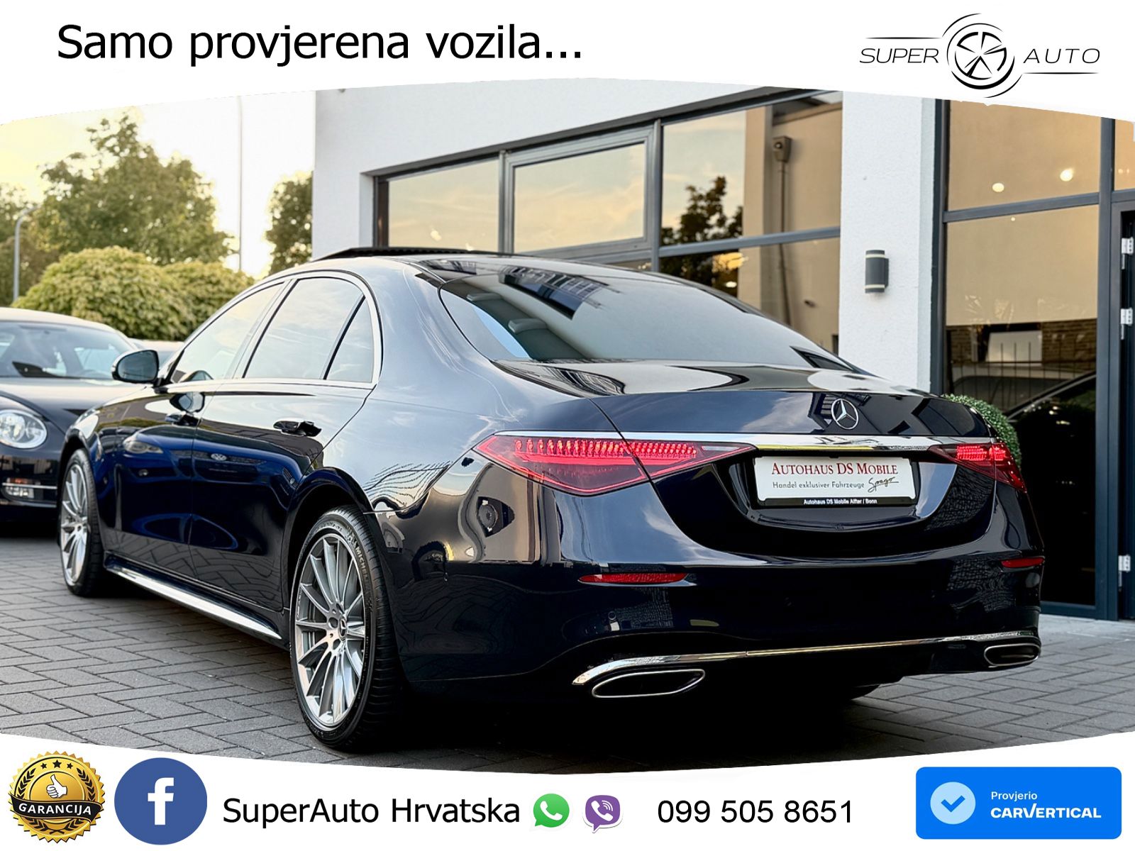 Mercedes S 580 V8 (503 KS) EQ Boost 4MATIC 9G-TRONIC AMG ACC+HEAD+4xGR SJED+360+PANO