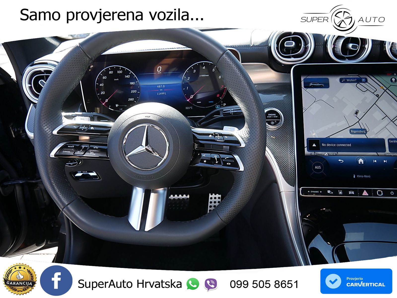 Mercedes GLC 200 (204 KS) 4MATIC 9G-TRONIC AMG ZRAČNI+ACC+GR SJED+360