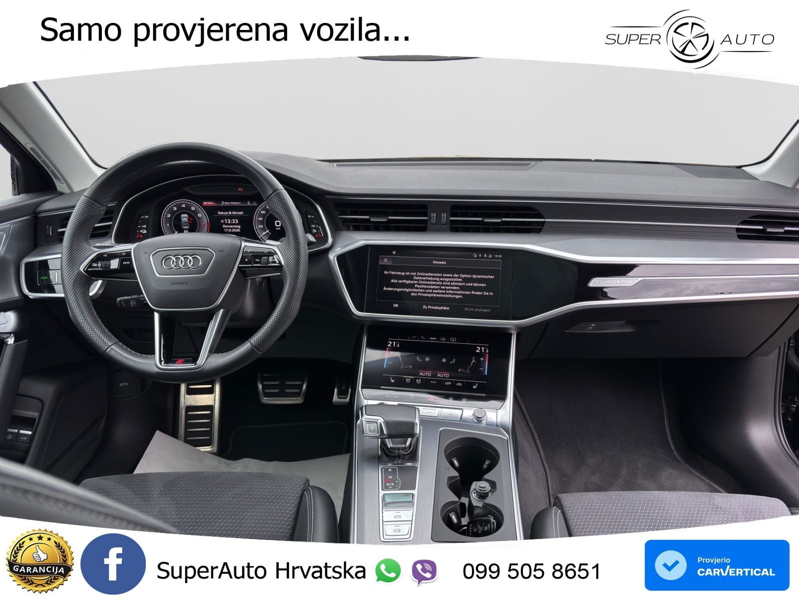 Audi A6 55 TFSIe (367 KS) quattro ultra S tronic S line MATRIX+GR SJED+KAM