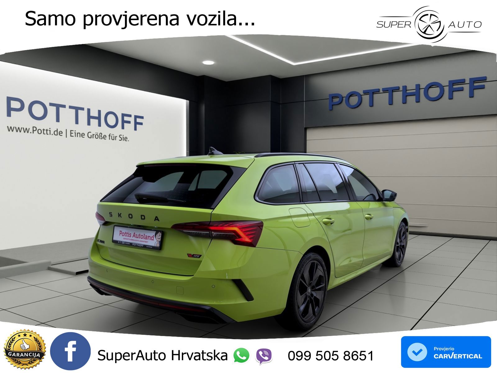 Škoda Octavia Combi RS 2.0 TSI (265 KS) DSG LED+GR SJED+ACC