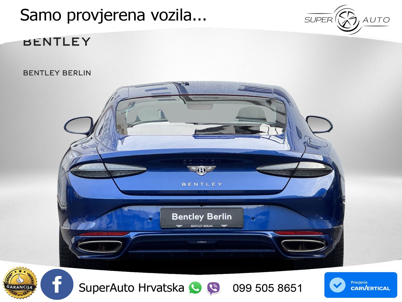 Bentley Continental GT IV 4.0 V8 TFSi (782 KS) AWD DCT LED+GR SJED+ACC