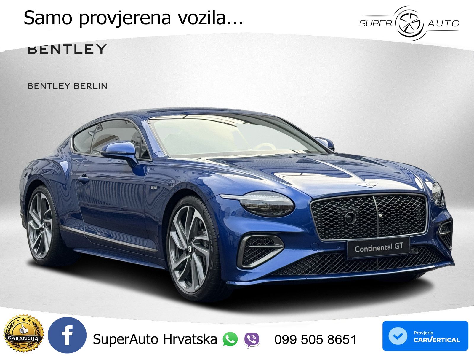 Bentley Continental GT IV 4.0 V8 TFSi (782 KS) AWD DCT LED+GR SJED+ACC