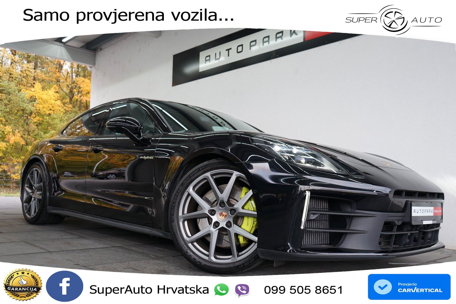 Porsche Panamera 4 2.9 V6 (470 KS) E-Hybrid PDK ACC+HEAD+4xGR SJED+360+PANO