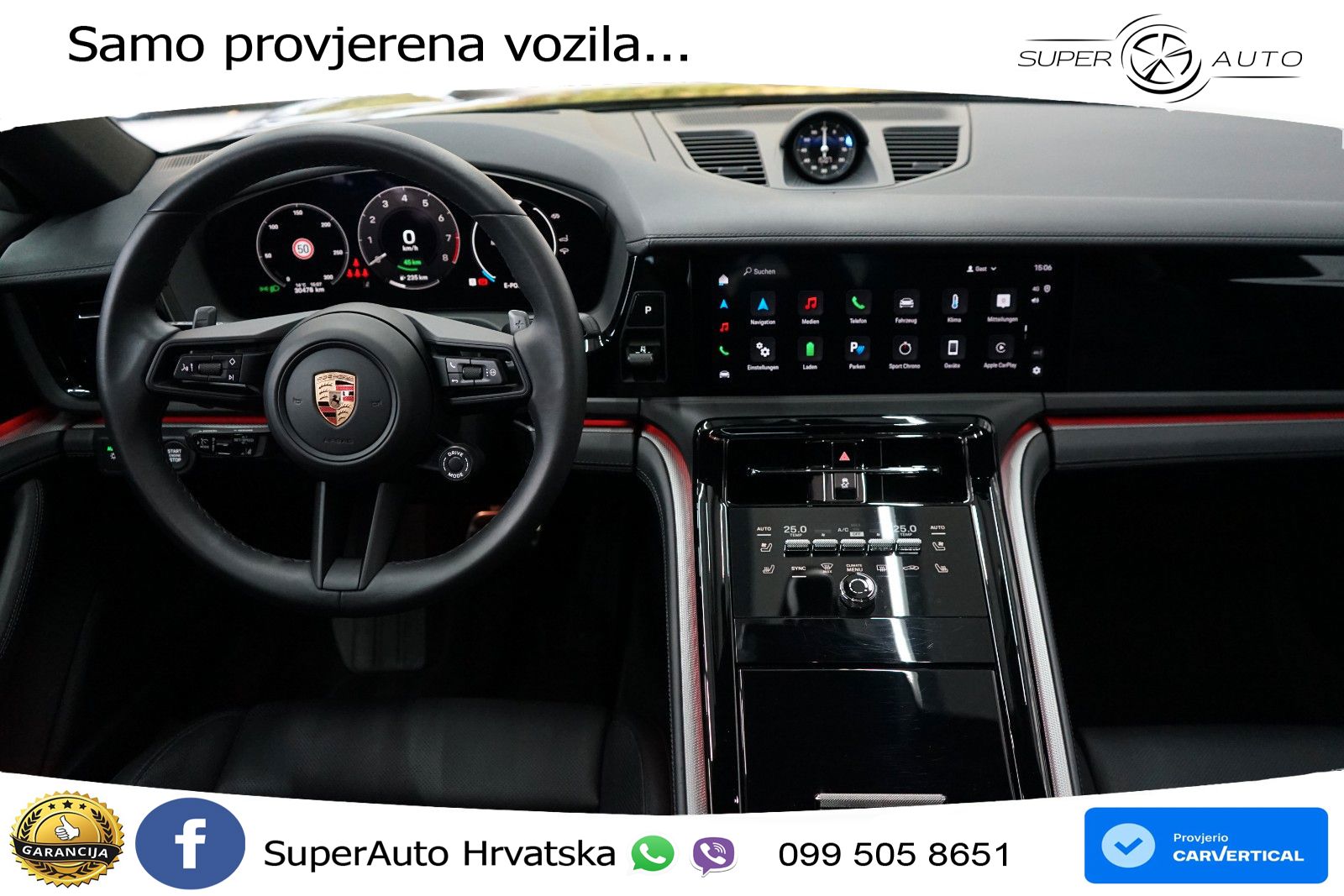 Porsche Panamera 4 2.9 V6 (470 KS) E-Hybrid PDK ACC+HEAD+4xGR SJED+360+PANO