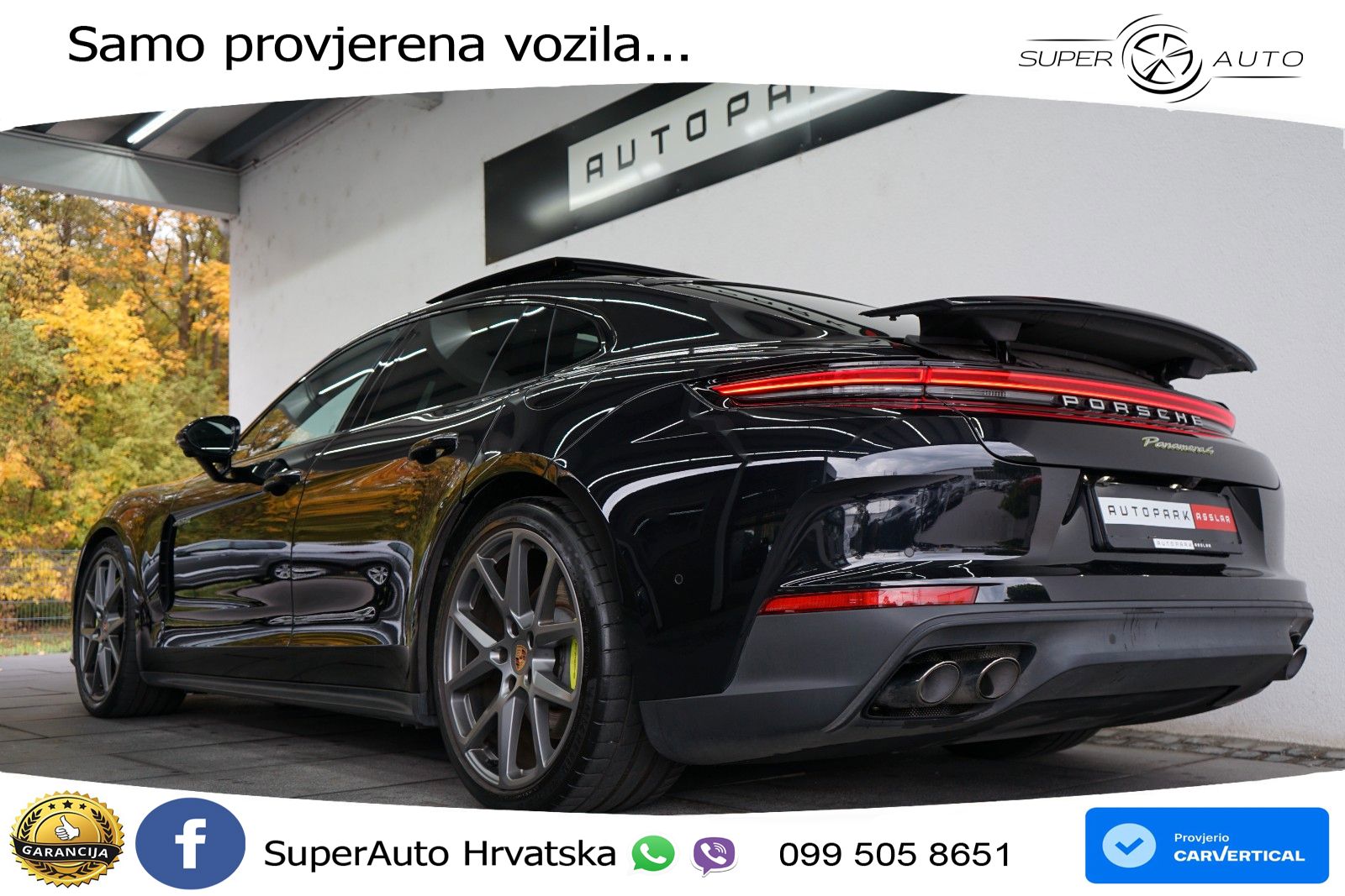 Porsche Panamera 4 2.9 V6 (470 KS) E-Hybrid PDK ACC+HEAD+4xGR SJED+360+PANO