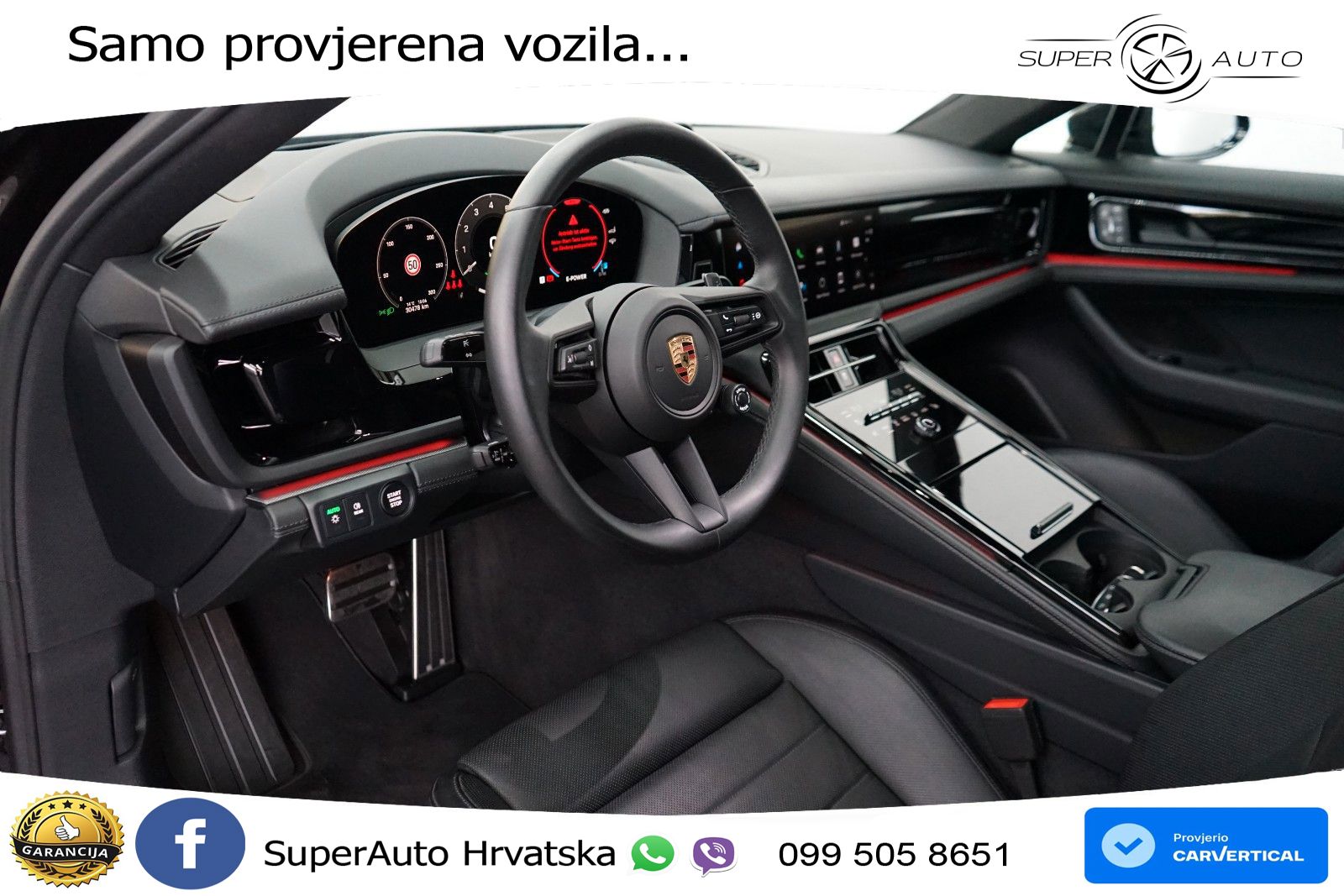 Porsche Panamera 4 2.9 V6 (470 KS) E-Hybrid PDK ACC+HEAD+4xGR SJED+360+PANO