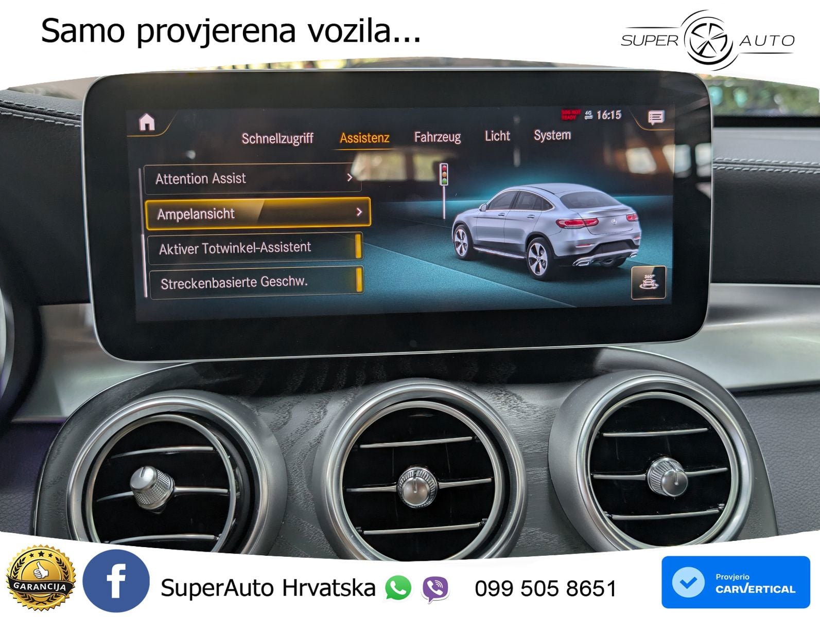 Mercedes GLC Coupe 220d (194 KS) 4MATIC G-TRONIC AMG LED+GR SJED+ACC