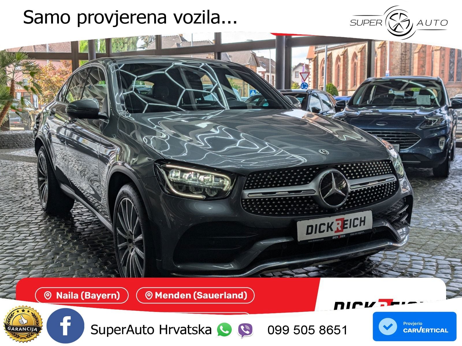 Mercedes GLC Coupe 220d (194 KS) 4MATIC G-TRONIC AMG LED+GR SJED+ACC