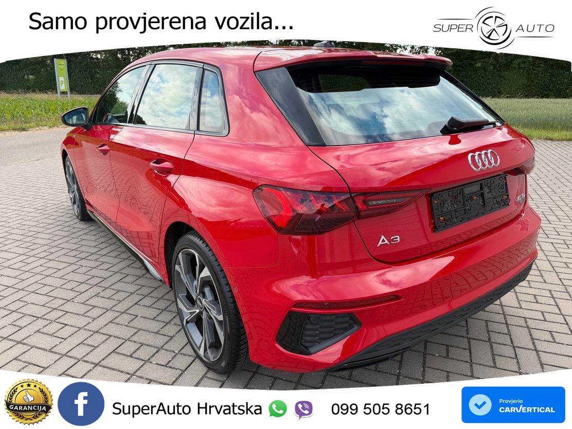 Audi A3 40 TDI (200 KS) quattro S tronic S line LED+GR SJED+ACC