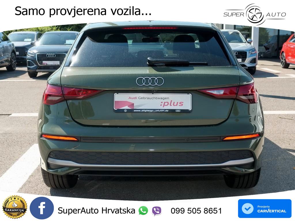 Audi A3 Sportback 30 TFSI (116 KS) Mild Hybrid S tronic advanced LED+GR SJED+ACC