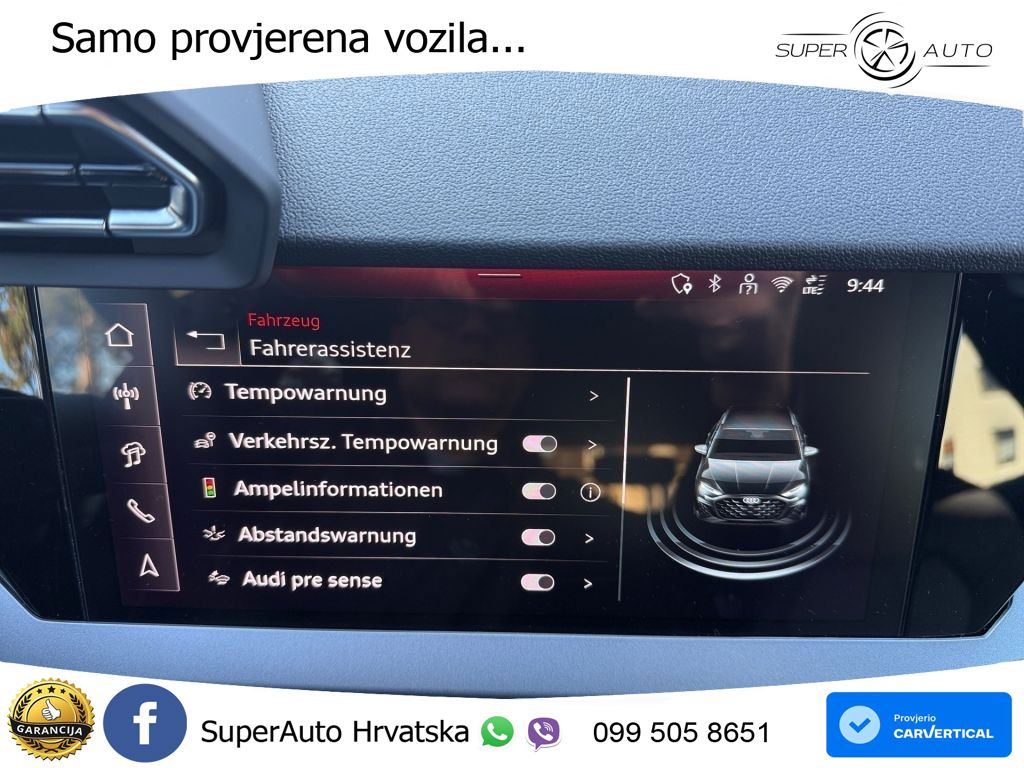 Audi A3 Sportback 30 TFSI (116 KS) Mild Hybrid S tronic advanced LED+GR SJED+ACC