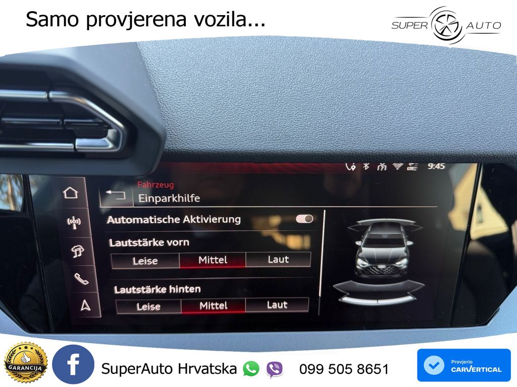 Audi A3 Sportback 30 TFSI (116 KS) Mild Hybrid S tronic advanced LED+GR SJED+ACC