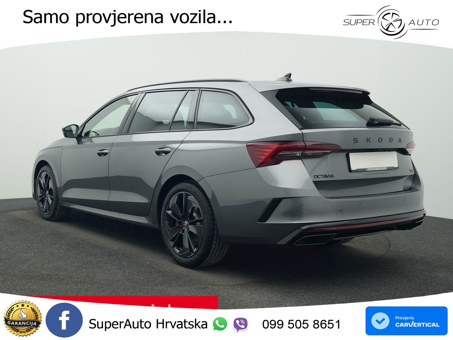 Škoda Octavia Combi RS 2.0 TSI (265 KS) DSG MATRIX+GR SJED+KAM