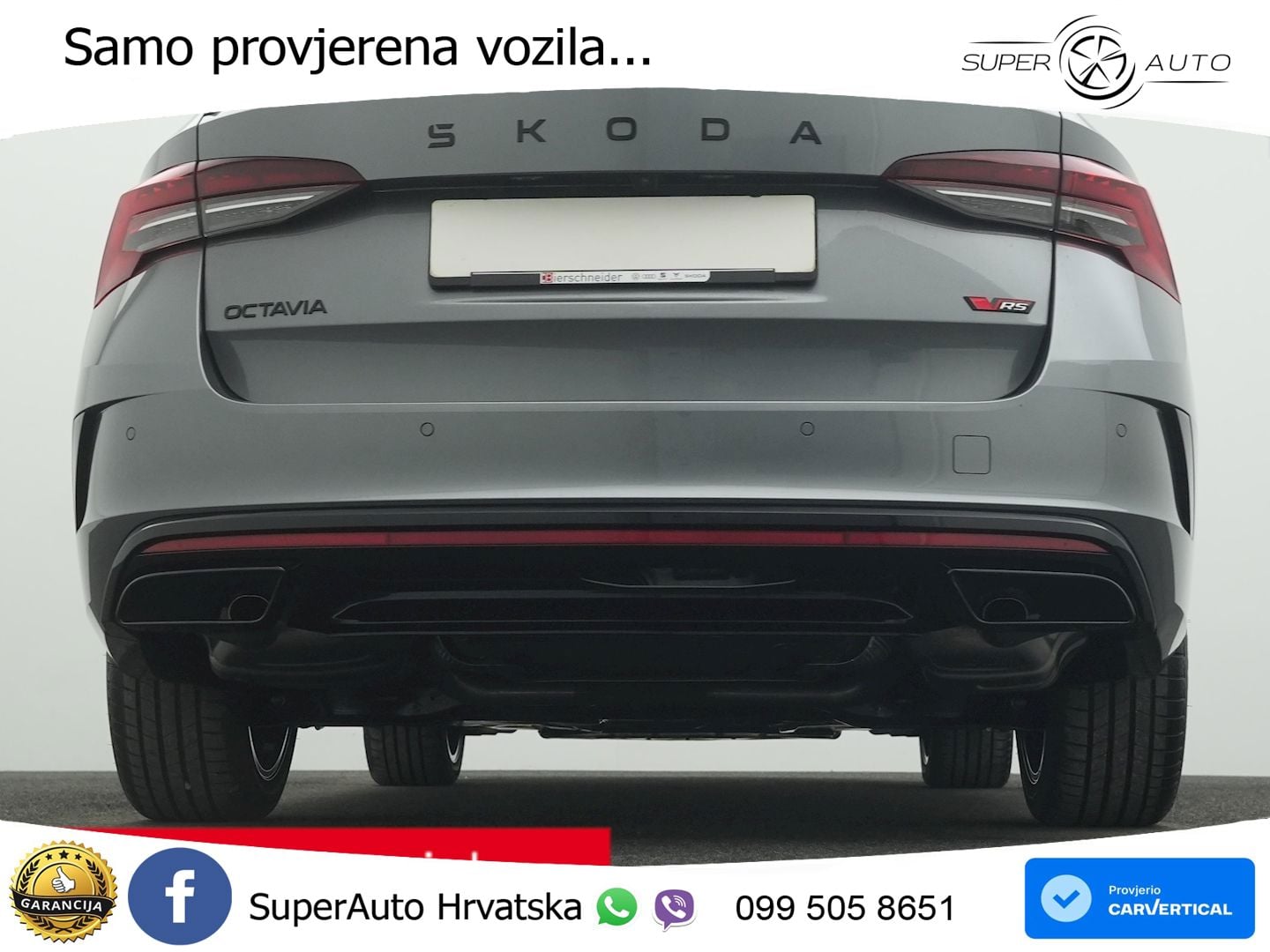 Škoda Octavia Combi RS 2.0 TSI (265 KS) DSG MATRIX+GR SJED+KAM