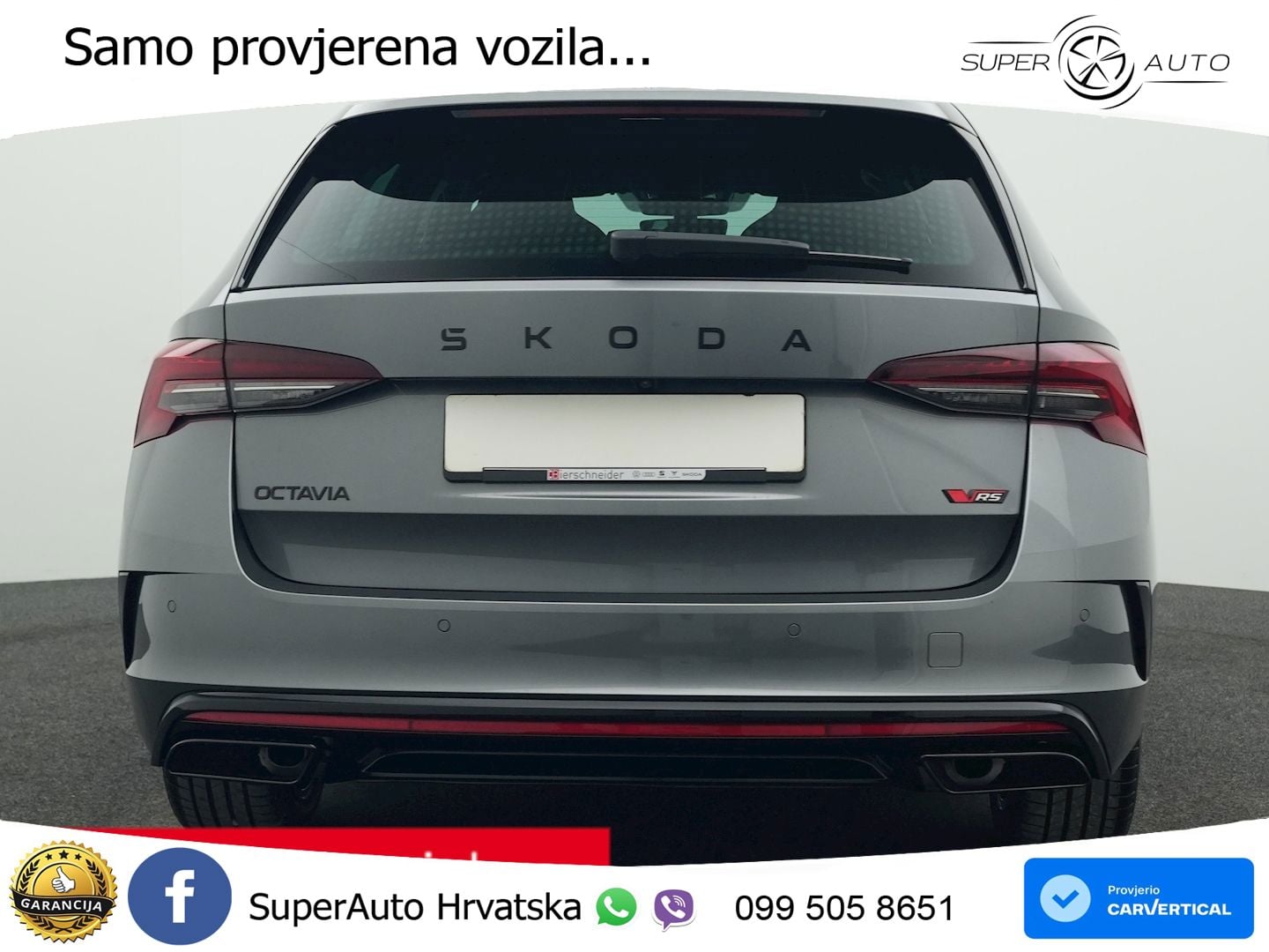 Škoda Octavia Combi RS 2.0 TSI (265 KS) DSG MATRIX+GR SJED+KAM