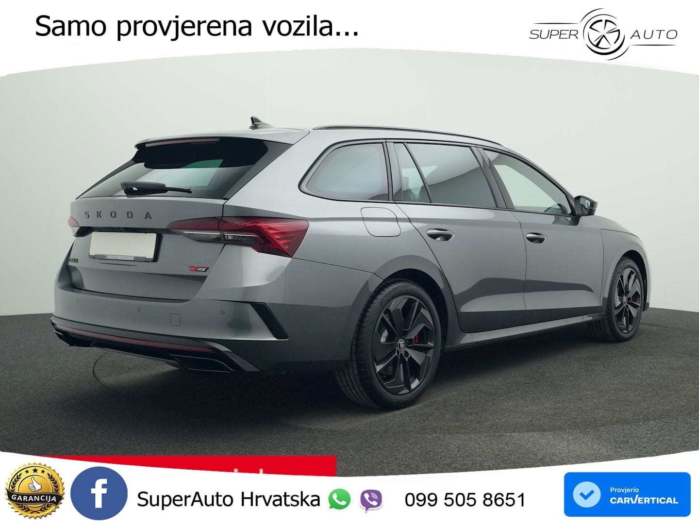 Škoda Octavia Combi RS 2.0 TSI (265 KS) DSG MATRIX+GR SJED+KAM