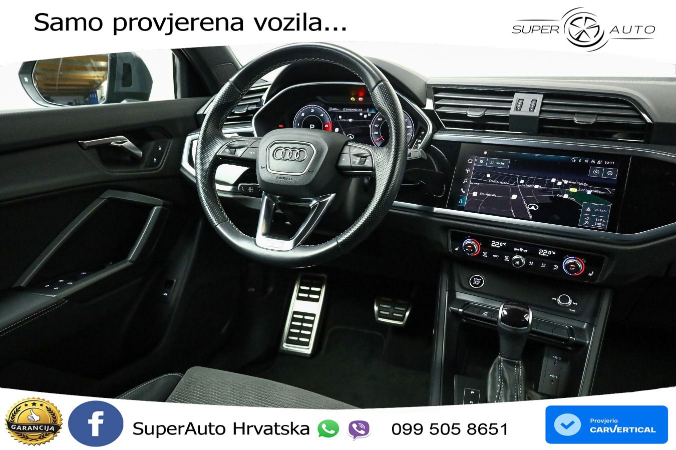 Audi Q3 40 TDI (200 KS) quattro S tronic S line LED+GR SJED+ACC