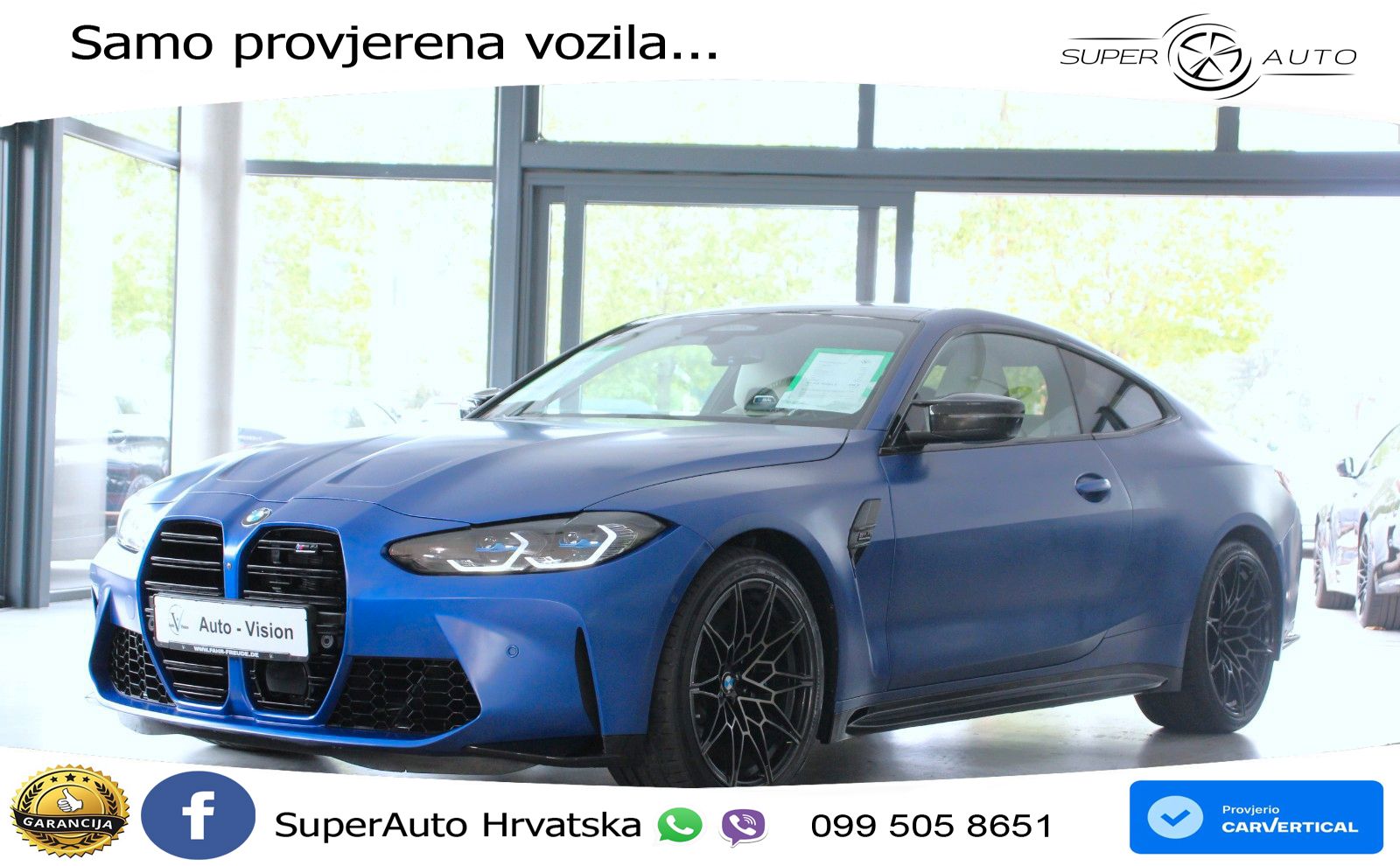 BMW M4 Competition 3.0 (510 KS) xDrive Steptronic LED+GR SJED+ACC