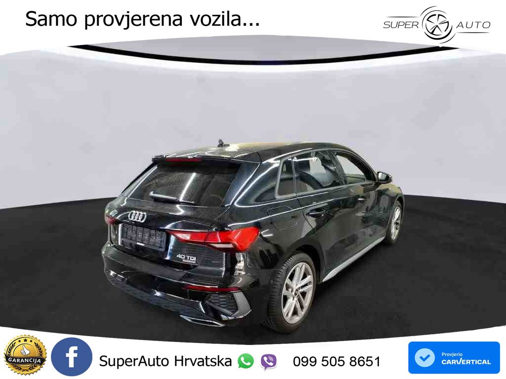 Audi A3 40 TDI (200 KS) quattro S tronic S line LED+GR SJED+ACC