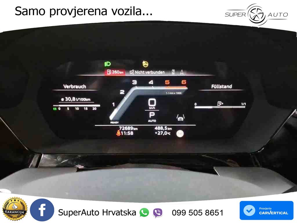 Audi A3 40 TDI (200 KS) quattro S tronic S line LED+GR SJED+ACC