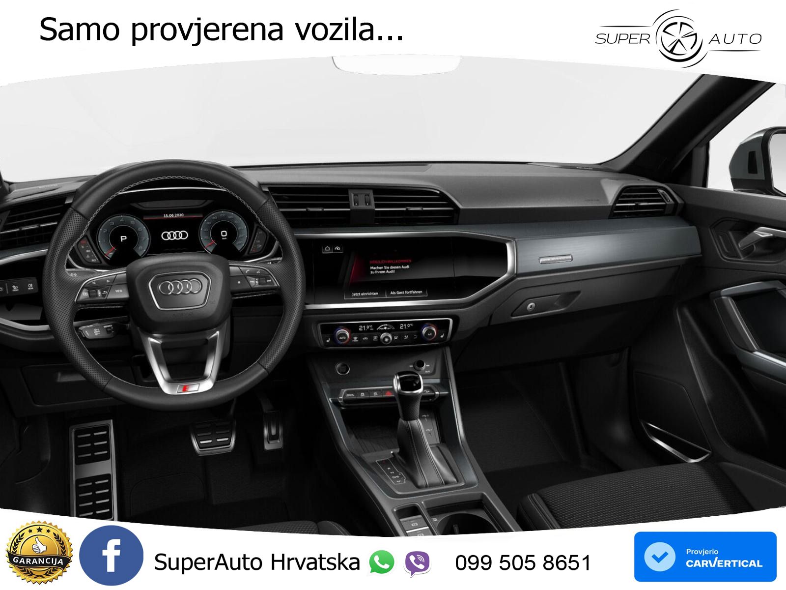 Audi Q3 Sportback 40 TDI (200 KS) quattro S tronic S line LED+GR SJED+ACC