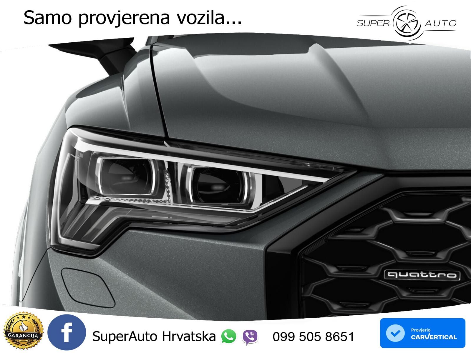 Audi Q3 Sportback 40 TDI (200 KS) quattro S tronic S line LED+GR SJED+ACC