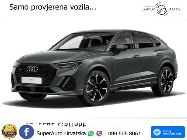 Audi Q3 Sportback 40 TDI (200 KS) quattro S tronic S line LED+GR SJED+ACC