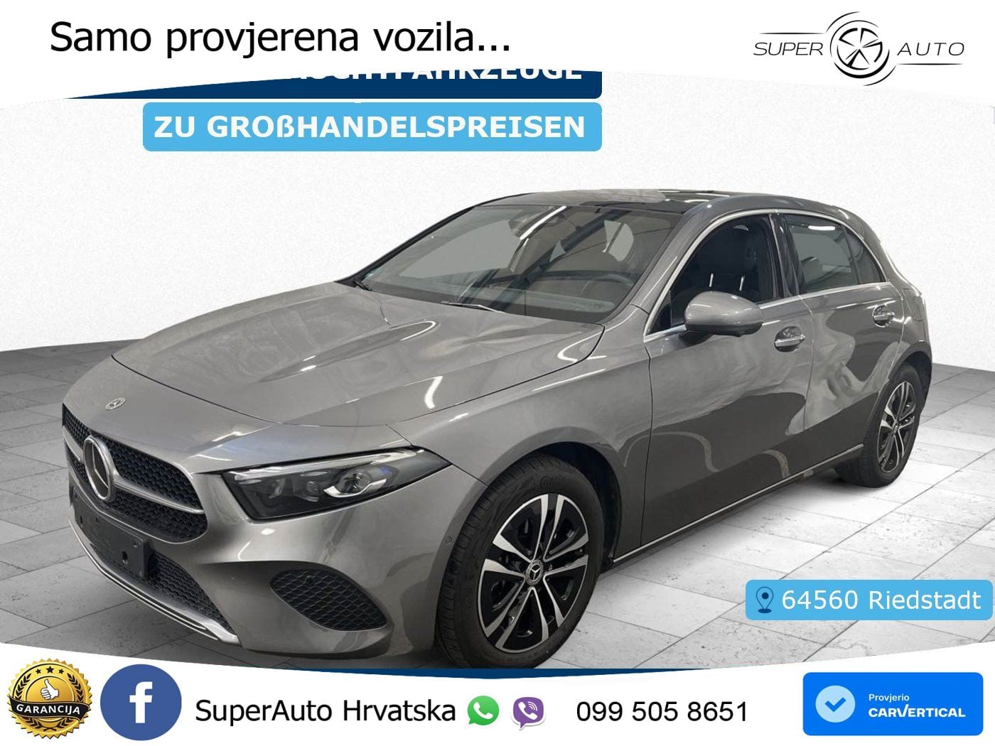 Mercedes-Benz A 250e 8G-DCT ACC+GR SJED+360+PANO