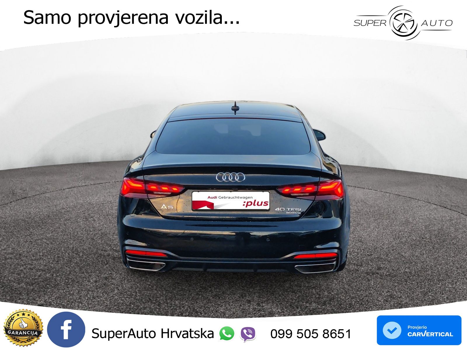 Audi A5 Sportback  40 TFSI (204 KS) quattro S tronic LED+GR SJED+ACC
