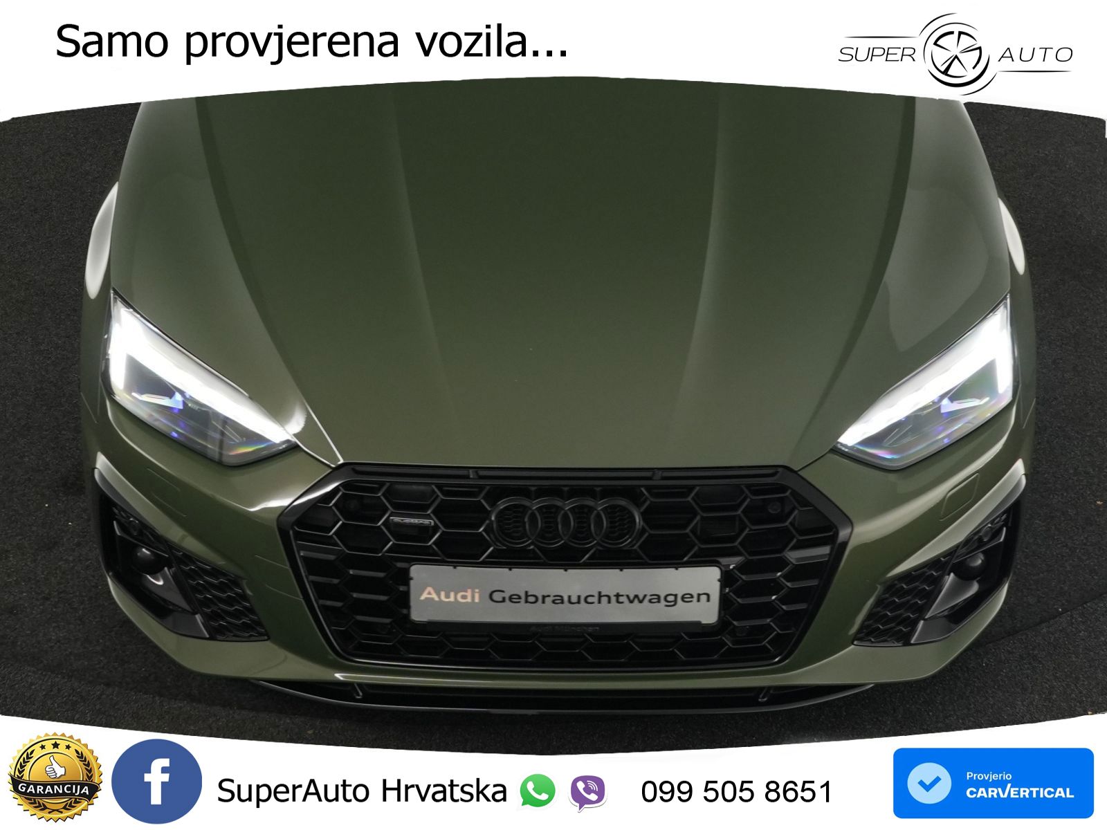 Audi A5 Sportback  40 TFSI (204 KS) quattro S tronic S line MATRIX+GR SJED+KAM