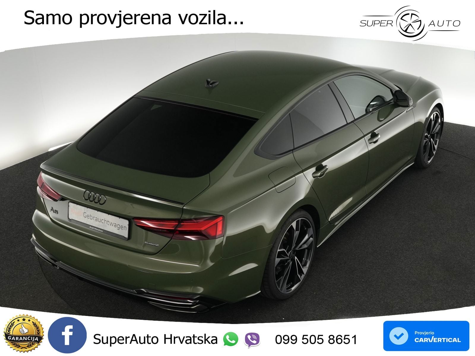 Audi A5 Sportback  40 TFSI (204 KS) quattro S tronic S line MATRIX+GR SJED+KAM