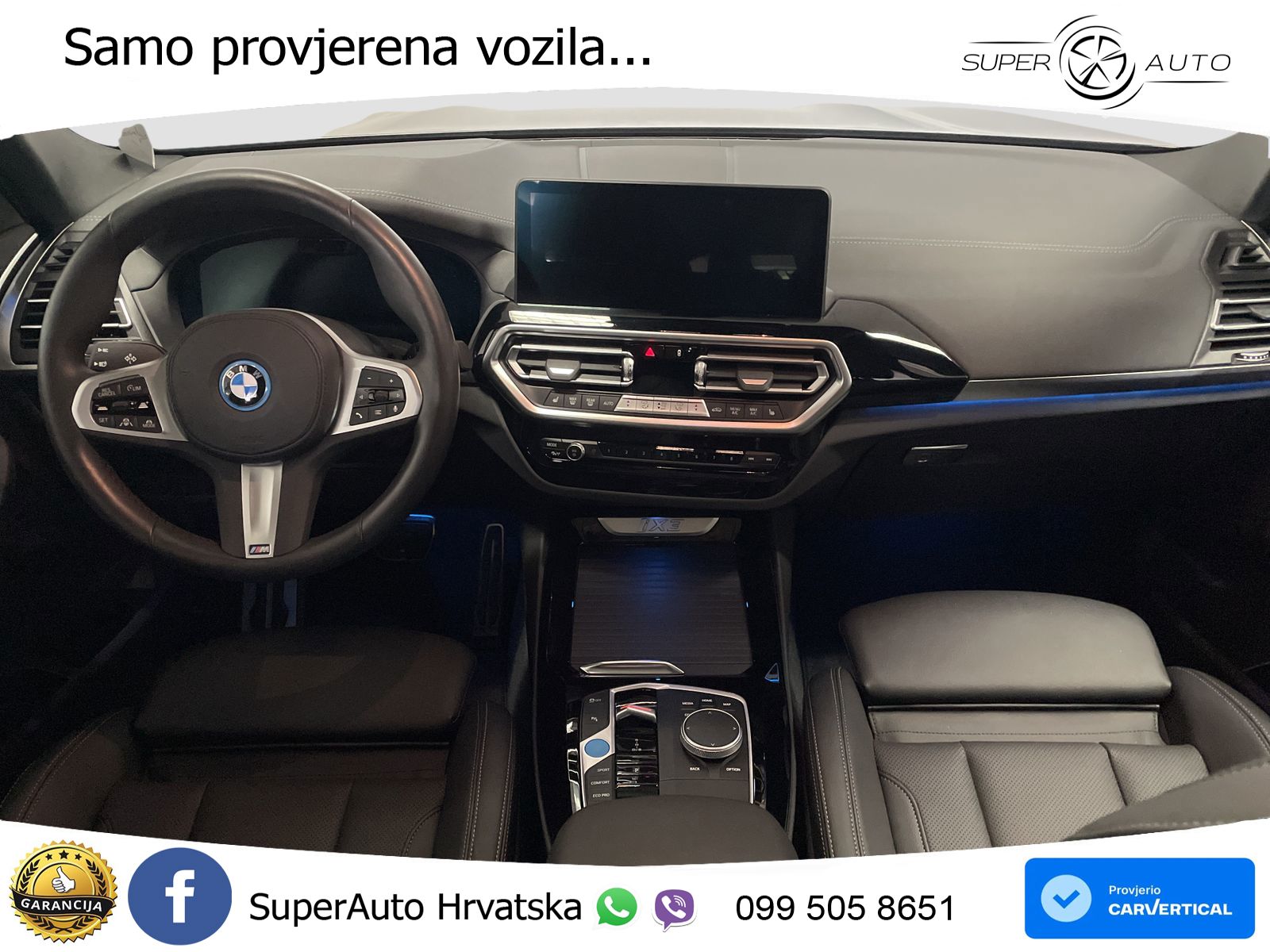 BMW iX3 80 kWh (286 KS) M Sport LED+GR SJED+ACC
