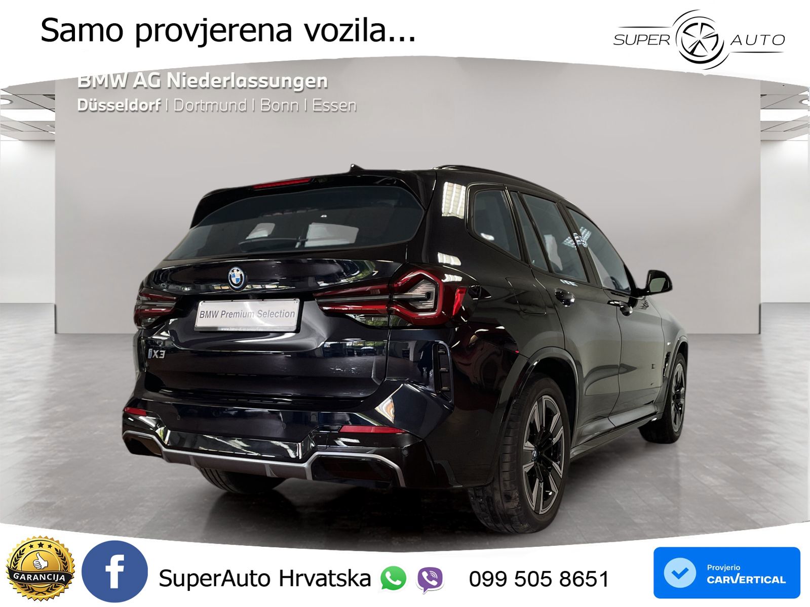 BMW iX3 80 kWh (286 KS) M Sport LED+GR SJED+ACC