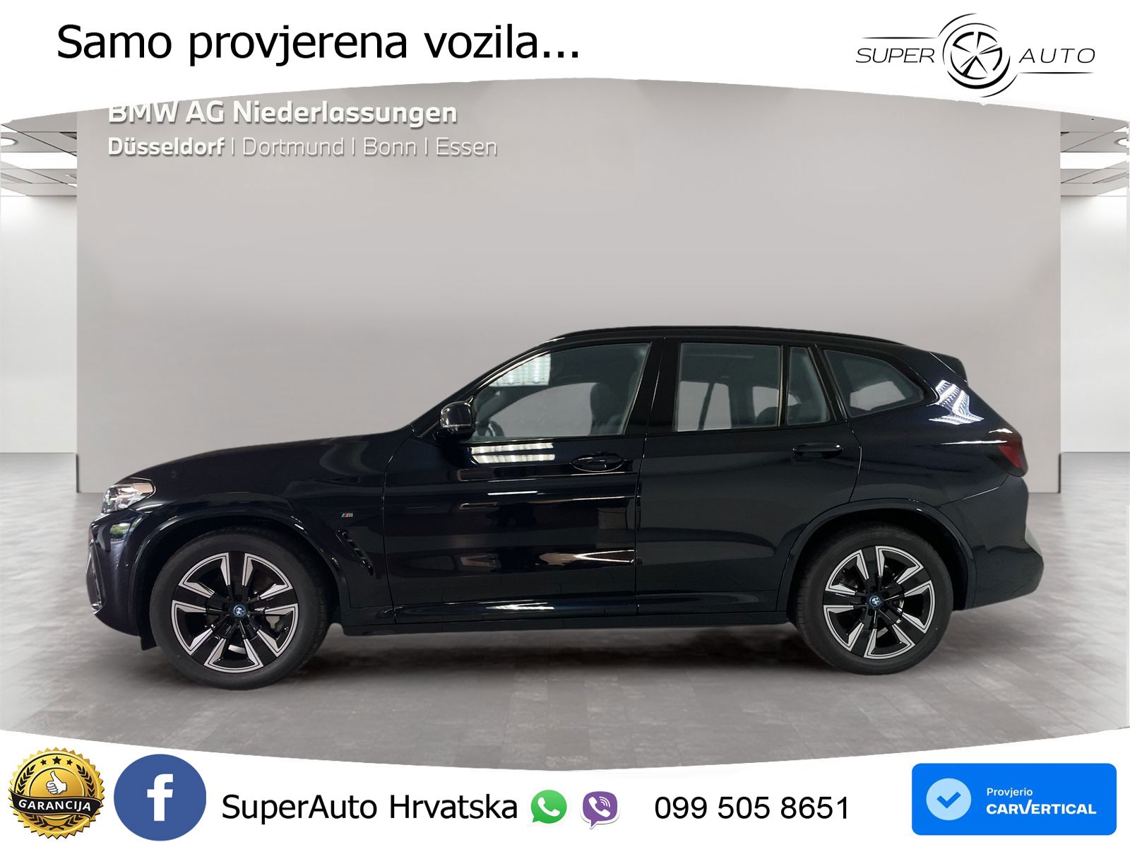 BMW iX3 80 kWh (286 KS) M Sport LED+GR SJED+ACC